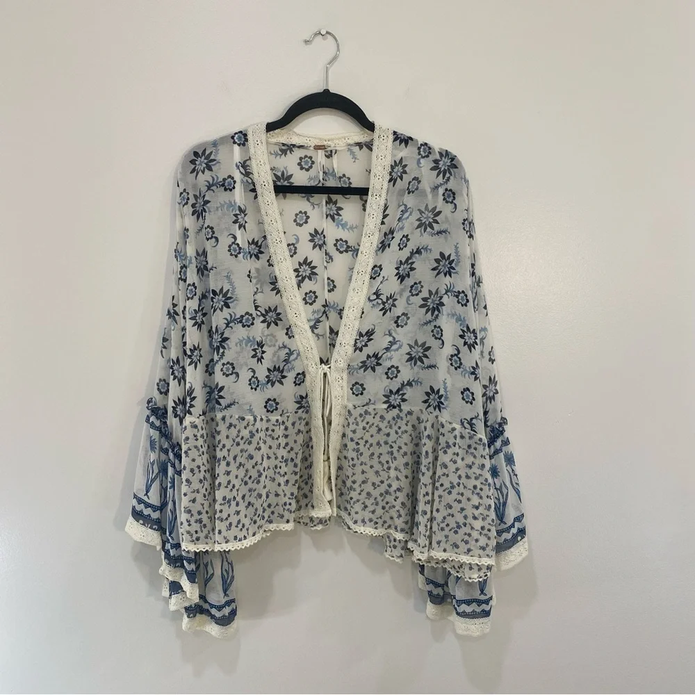 Free People Placed‎ Print Lola Jacket Kimono - Picture 4 of 9
